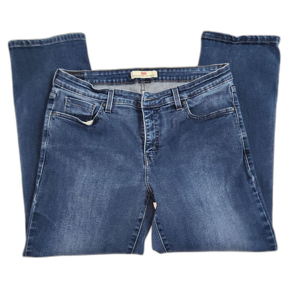 Levi's 512 Perfectly Shaping Straight Leg Blue Jeans